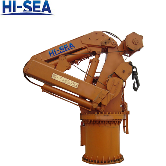 Marine Telescopic Knuckle Boom Crane